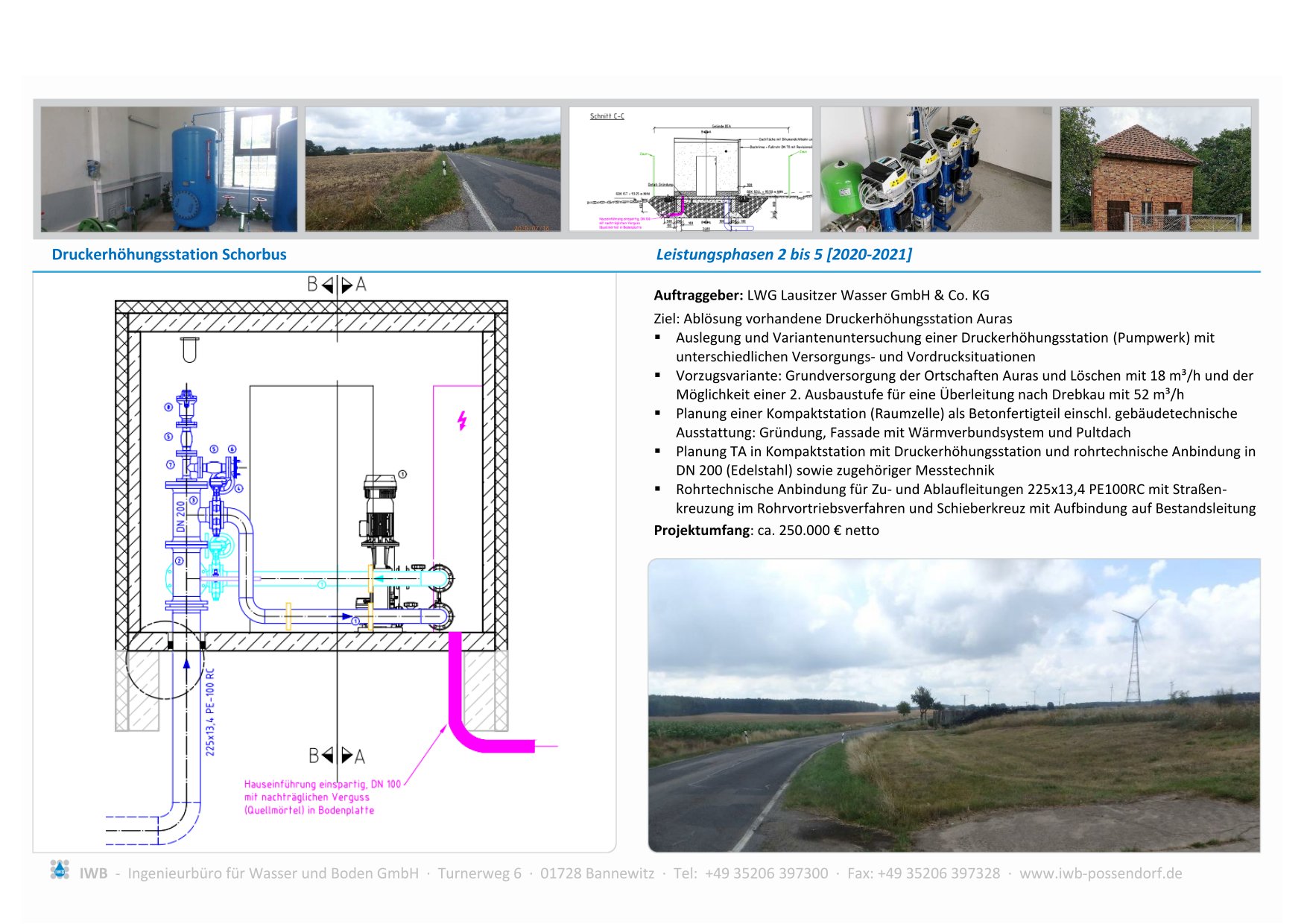 Druckerhöhungsstation Schorbus -  LWG Lausitzer Wasser GmbH & Co. KG [2021]